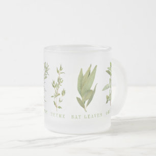 6 TISANES Mug en Verre Givré