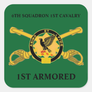 6E SQUADRON 1ER CAVALRY 1ER STICKERS ARMORES