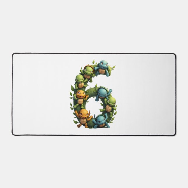 6th Birthday Sea Turtle Tortoise Theme Party 6 Yea (Recto)