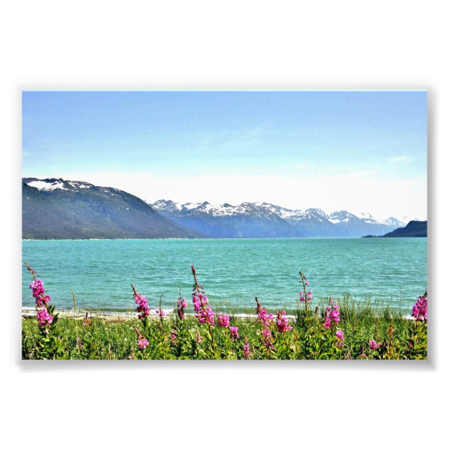 6x4 photo Paysage de l'Alaska (Devant)