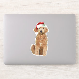 6x6 Coupable de Noël Sticker de doodle doré
