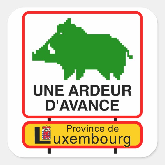 6x Sticker - UNE ARDEUR D'AVANCE (Devant)
