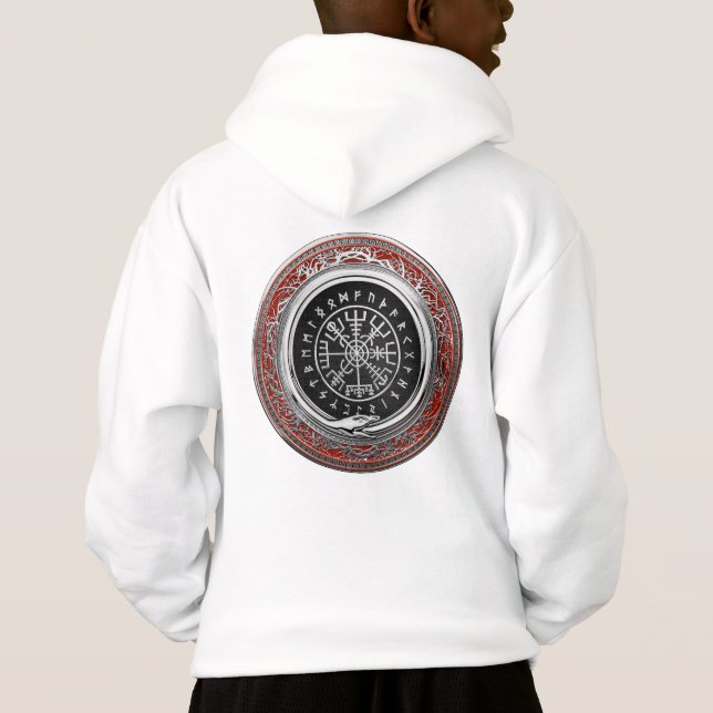 [700] Vegvisir - Viking Silver Magic Runic Compass (Dos)