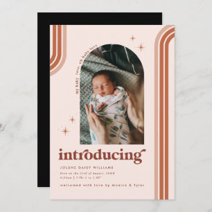 70 ans rétro   Faire-part de naissance photo Arch