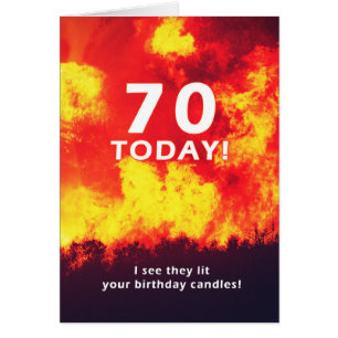 70 Humour de bougie d'incendie de forêt d'annivers