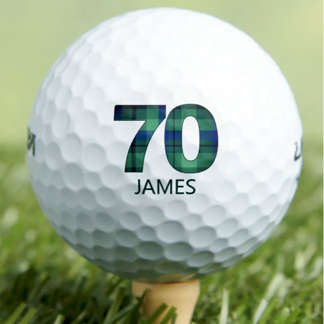 70e anniversaire balles de golf 70 ans cadeau plai (Créateur téléchargé)