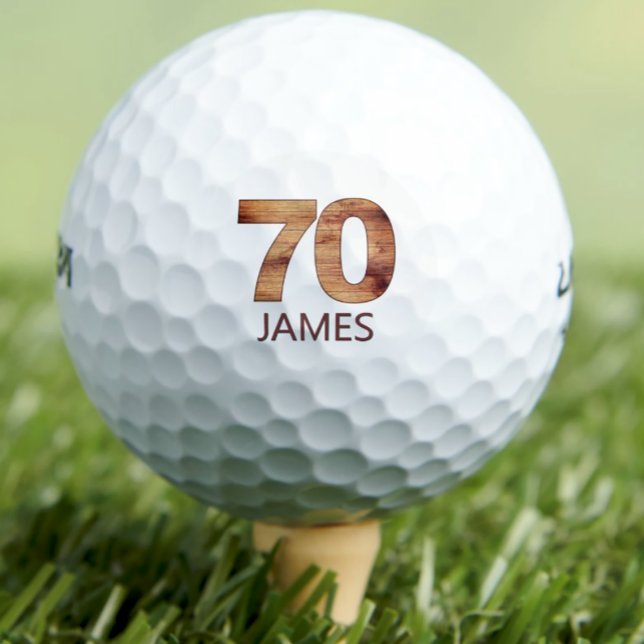 70e anniversaire balles de golf 70 ans golfer cade (Créateur téléchargé)