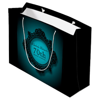 70e anniversaire de célébration Sac cadeau personn