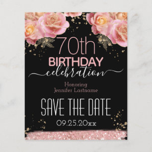 70e anniversaire Enregistrer la date Budget floral