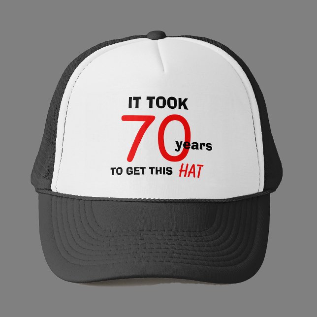 70e anniversaire Gag Cadeaux Casquette pour hommes (Créateur téléchargé)