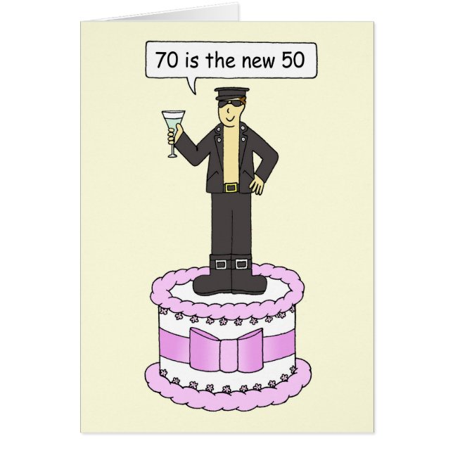 70e anniversaire Gay Cartoon Humour pour lui (Devant)