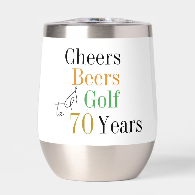 70e anniversaire Golf Cheers Bières Party (Avant)
