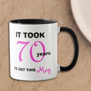 70e anniversaire Idées cadeaux pour sa Mug amusant
