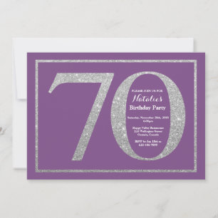 70e anniversaire Invitation Parties scintillant vi