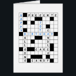 70e anniversaire, jeu de mots croisés<br><div class="desc">Un atout pour un passionné de mots croisés. Une carte de 70ème anniversaire qui montre un casse-tête avec les mots "Joyeux 70ème anniversaire" remplis. Ils adoreront cette carte d'anniversaire !</div>