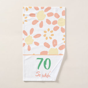 70e anniversaire Motivational Funny Floral