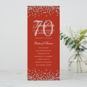 70e Anniversaire Programme Merci Argent Rouge