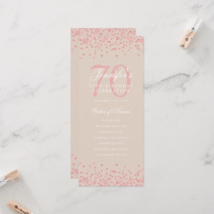 70e Anniversaire Programme Merci Rose Champagne d'