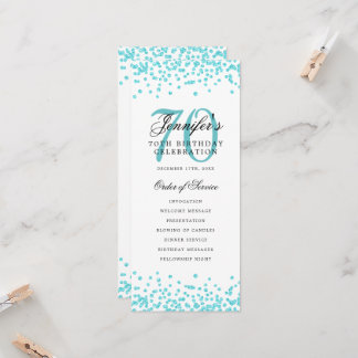 70e Anniversaire Programme Merci Turquoise