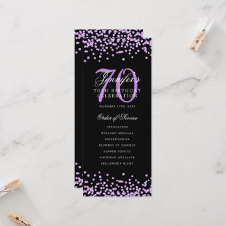 70e anniversaire Programme Merci violet noir