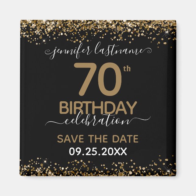 70e anniversaire Save the Date Magnet (Devant)