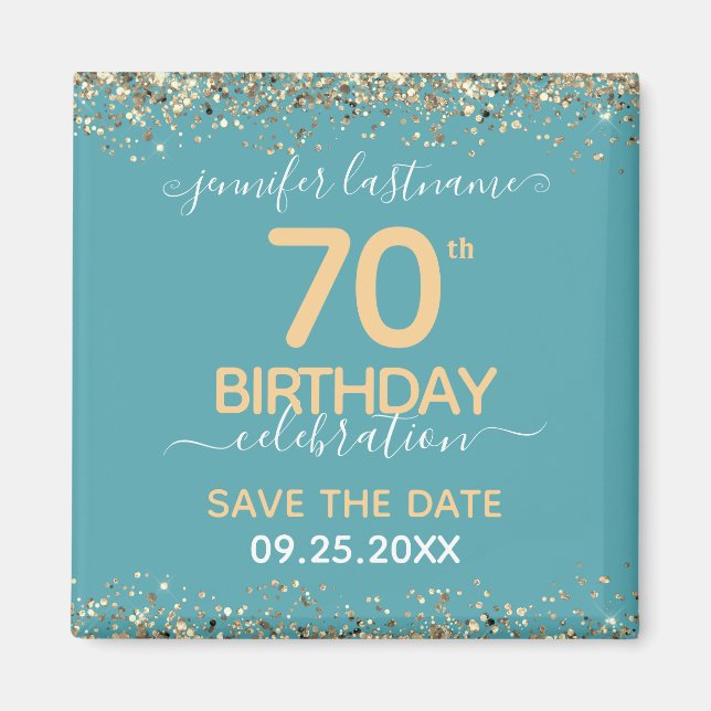 70e anniversaire Save the Date Magnet (Devant)