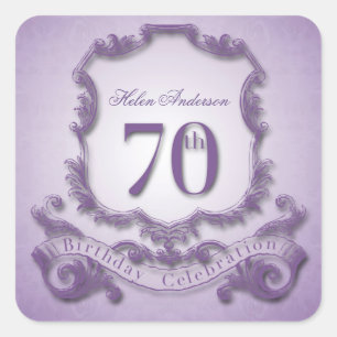 70e anniversaire Stickers personnalisés
