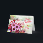 70th Birthday Pink Flowers Ajouter une carte de no<br><div class="desc">Ajoutez un nom pour personnaliser une belle carte. Une magnifique carte de 70ème anniversaire. Fleurs d'hellebore roses,  également appelées rose de noël,  dressées contre un arrière - plan de feuilles rouges de l'arbuste cotinus.</div>