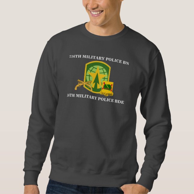 716TH SWEATSHIRT de BATAILLON de POLICE MILITAIRE (Devant)