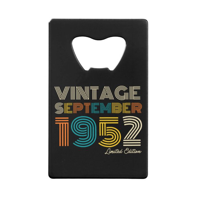 72e anniversaire Vintage septembre 1972 Limited Ed (Devant)