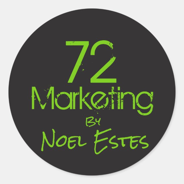 72logo marketing autocollant (Devant)
