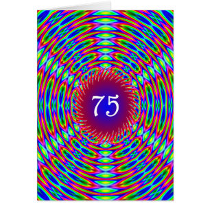 75e anniversaire Abstrait Trippy Swirls