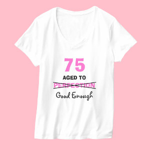 75e anniversaire Cadeaux pour femmes T-shirt