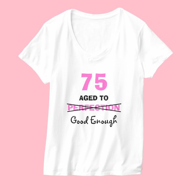 75e anniversaire Cadeaux pour femmes T-shirt (Créateur téléchargé)