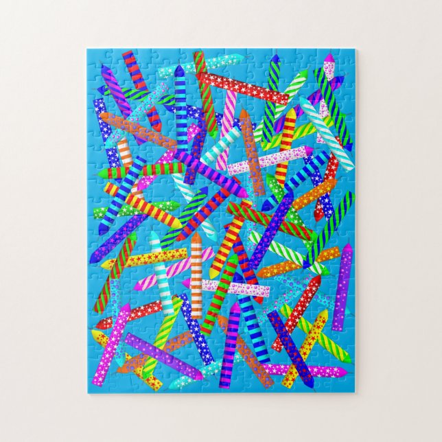 75e anniversaire Candle Jigsaw Puzzle (Vertical)