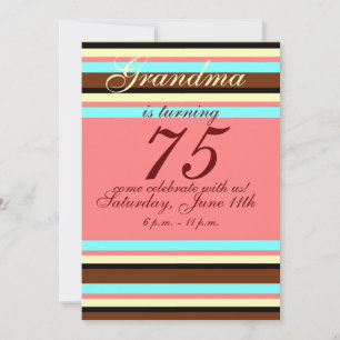 75e anniversaire Invitation