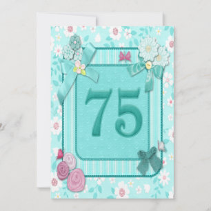 75e anniversaire invitation