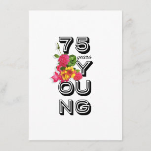 75e anniversaire Invitation à la fête - 75 ans Jeu