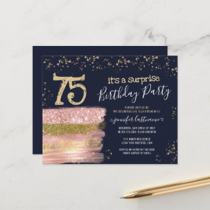 75e anniversaire Parties scintillant gâteau budget