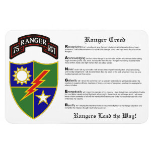 75e Ranger Regiment Magnet 4x6