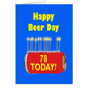 78e Jour de la bière heureux Anniversaire