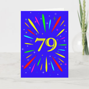 79e anniversaire carte d'explosion