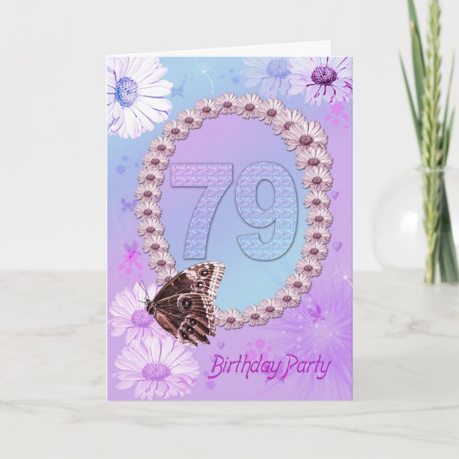 79e fête d'anniversaire Invitation (Devant)