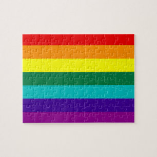 7 bandes Arc-en-ciel Gay pride - Puzzle