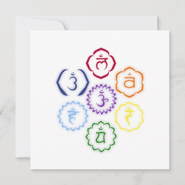 7 chakras en cercle (Devant)