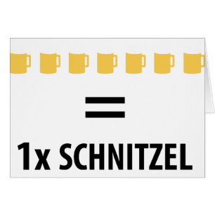 7 Icône Bier sind ein Schnitzel