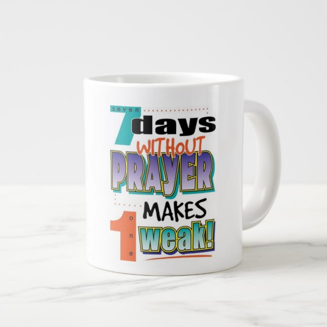 7 Jours - Tasse de café extra-grande (Devant droit)