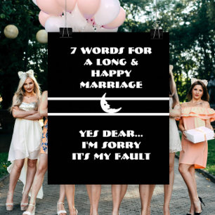 7 Mots À Un Mariage Long Et Heureux - Poster