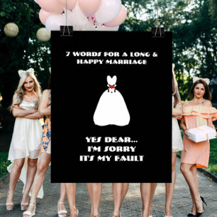 7 Mots À Un Mariage Long Et Heureux - Poster