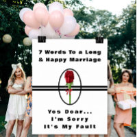 7 Mots Pour Un Mariage Long Et Heureux - Affiche